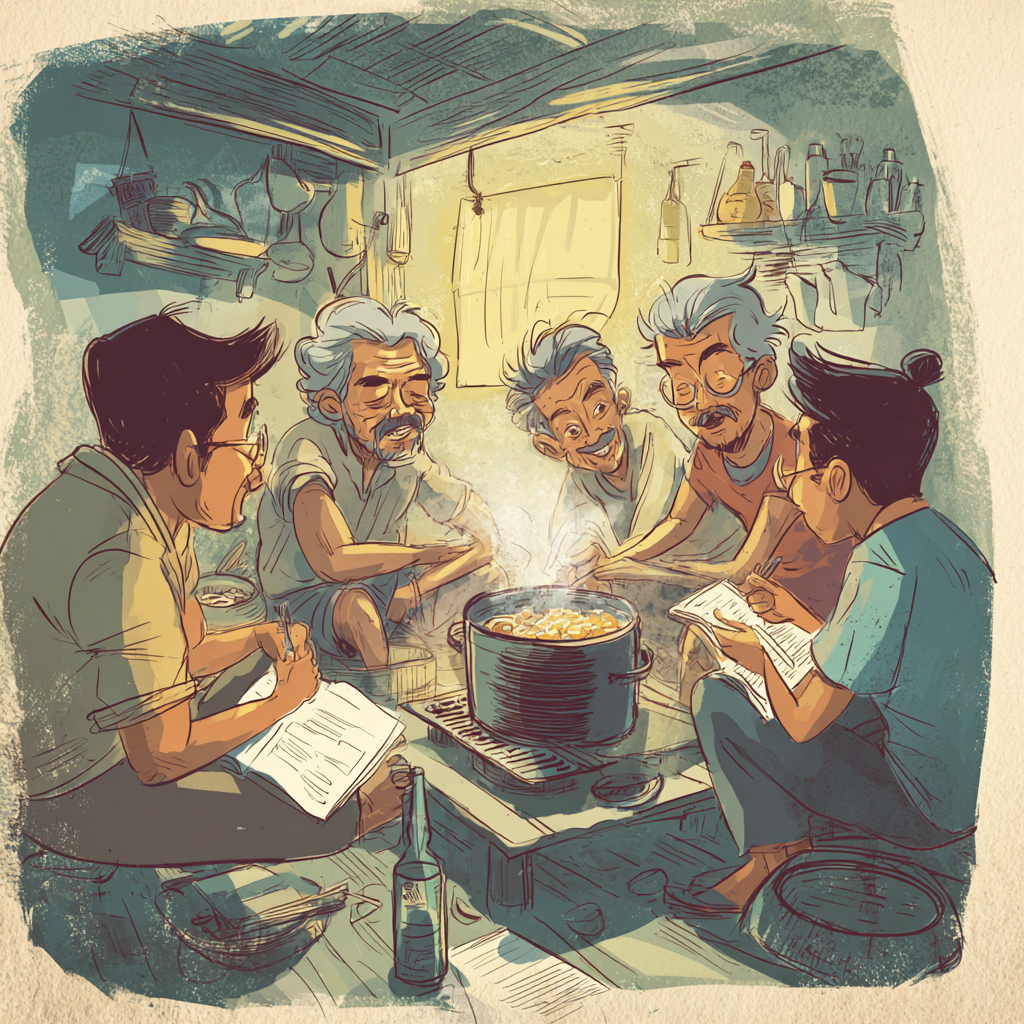 A Filipino Food Essay about Cordillera cuisine elders cooking harvest and mourning dishes in a Mountain Province kitchen