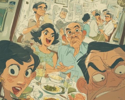 A fifty dollar plate of Filipino fine dining held in soft light, steam rising like a remembered river