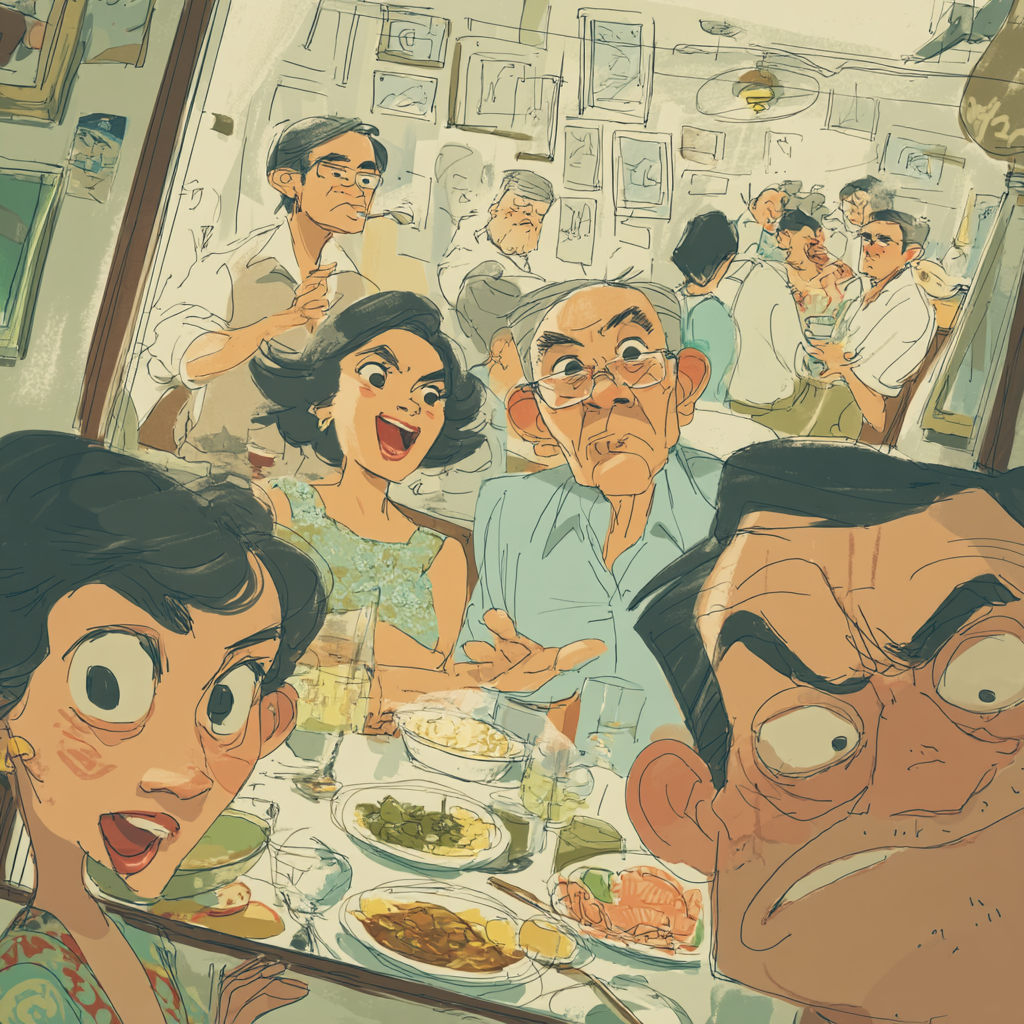 A fifty dollar plate of Filipino fine dining held in soft light, steam rising like a remembered river