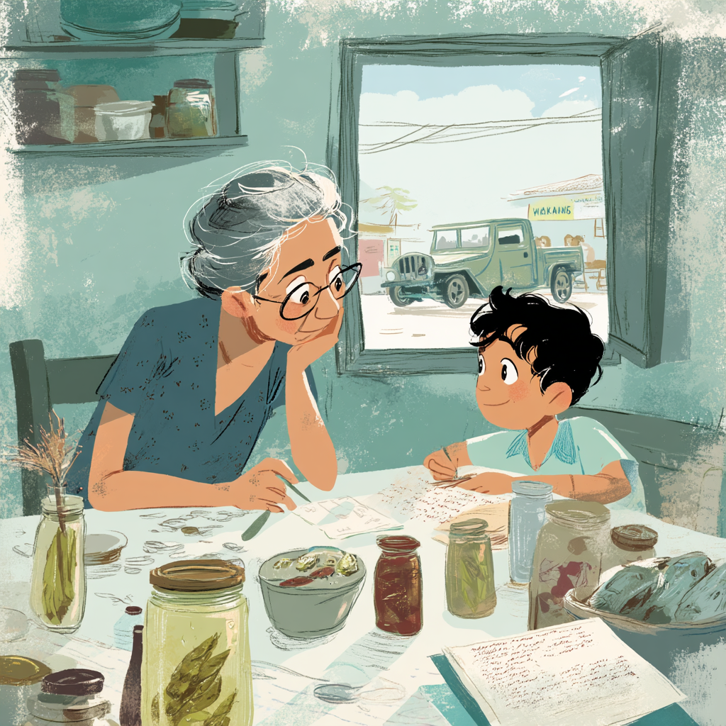 A Filipino Food Essay about the Filipino grandmother as living archive of kitchen memory and heirloom jars in a modest home.