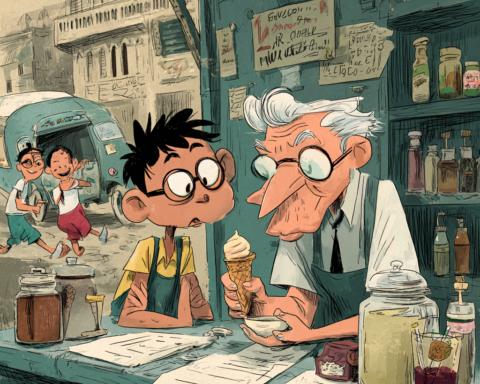 A Filipino Food Essay about a Manila maker shaping Filipino ice cream from sorbetes memory with barako, queso de bola, and samalamig