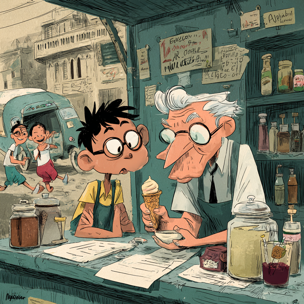 A Filipino Food Essay about a Manila maker shaping Filipino ice cream from sorbetes memory with barako, queso de bola, and samalamig