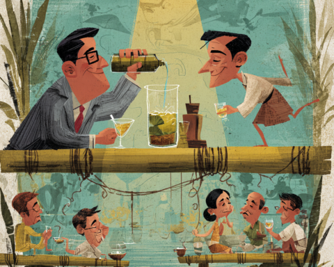 A Filipino food essay about lambanog evolving from rural tagay to refined bar ritual, touching on labor, memory, and spirit culture