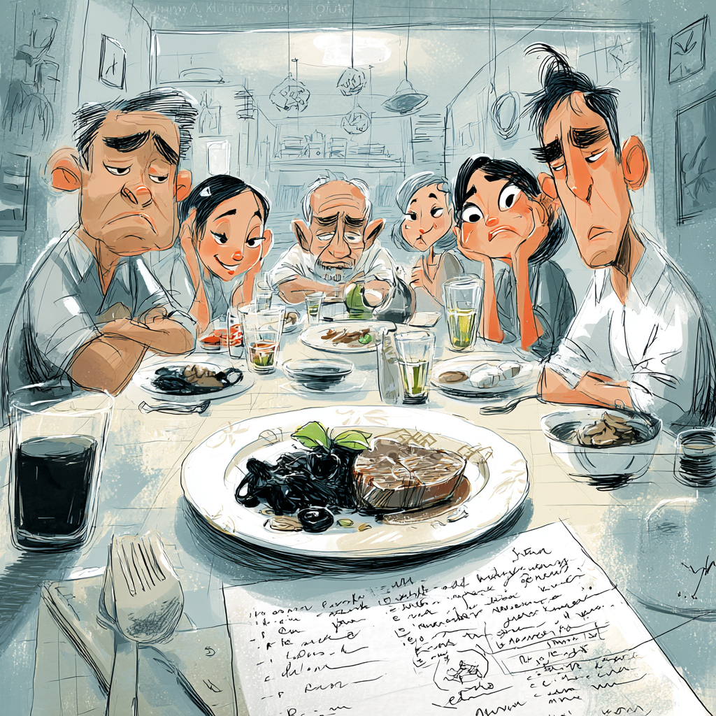 A Filipino Food Essay about modern Filipino cuisine and regional flavors on a single plated dish in a Manila dining room.