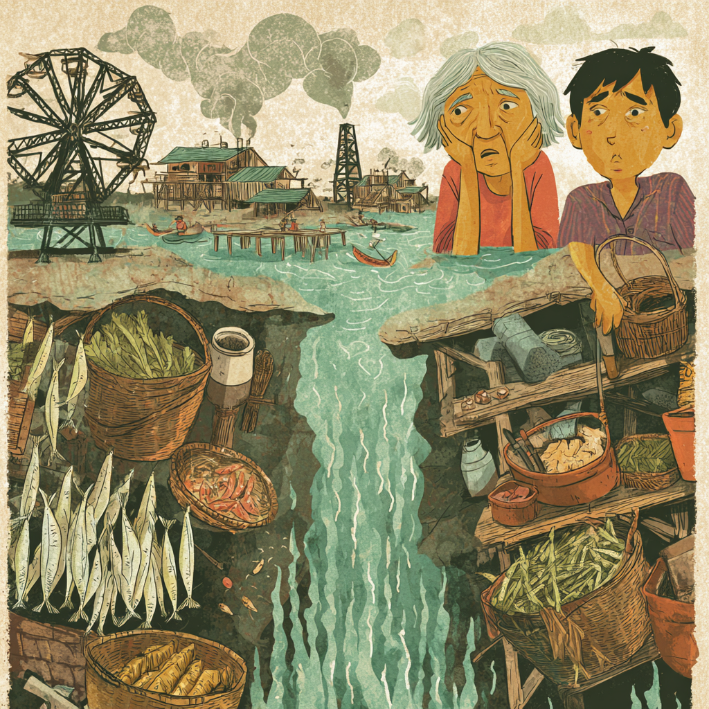 A Filipino food essay about seasonal harvests on the Pulangi River before dam construction disrupted the flood cycle.