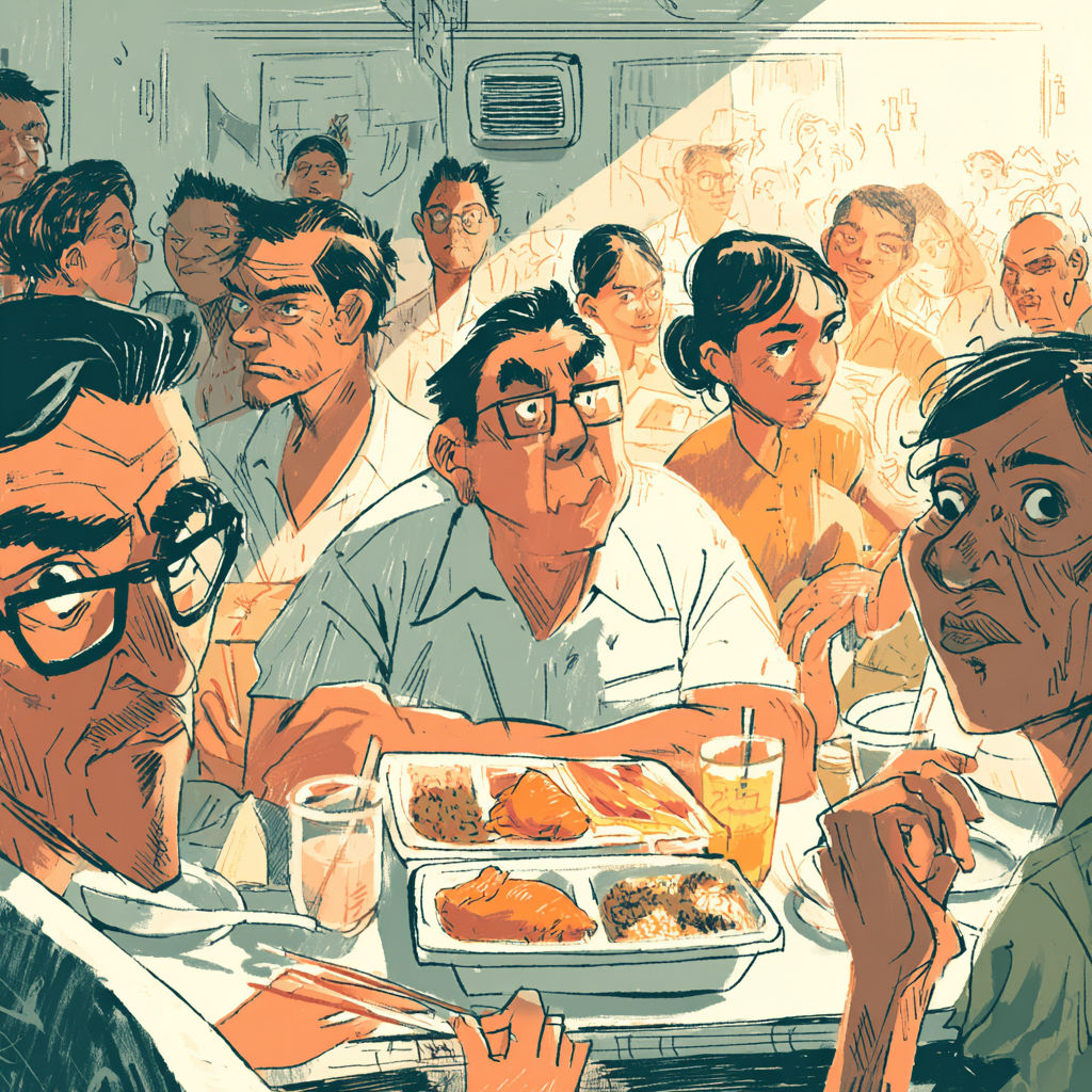 A Filipino food essay about Jollibee fried chicken and spaghetti as comfort food for Filipinos abroad.